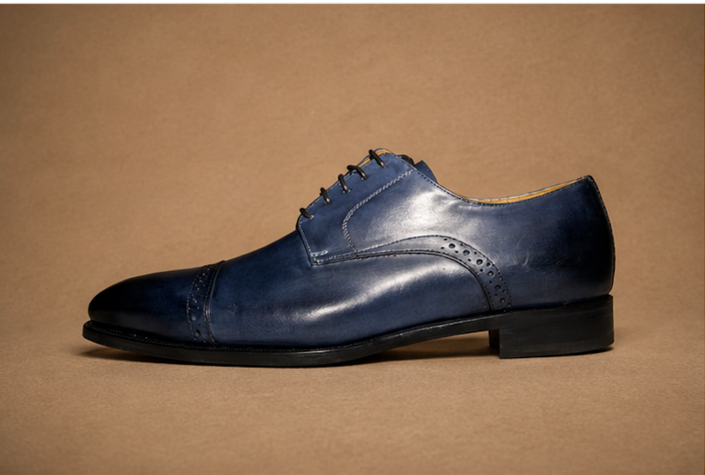 Derby à bout droit – Bleu Marine