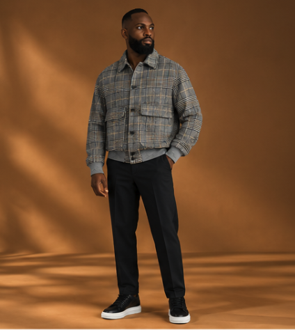 Veste Prince de Galles Gris